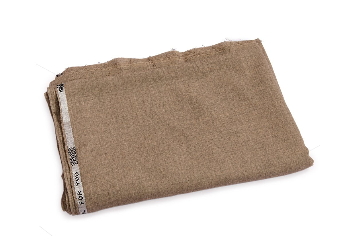 NS-051 Light Brown Unstitched Soft Wool Fabric for Winter