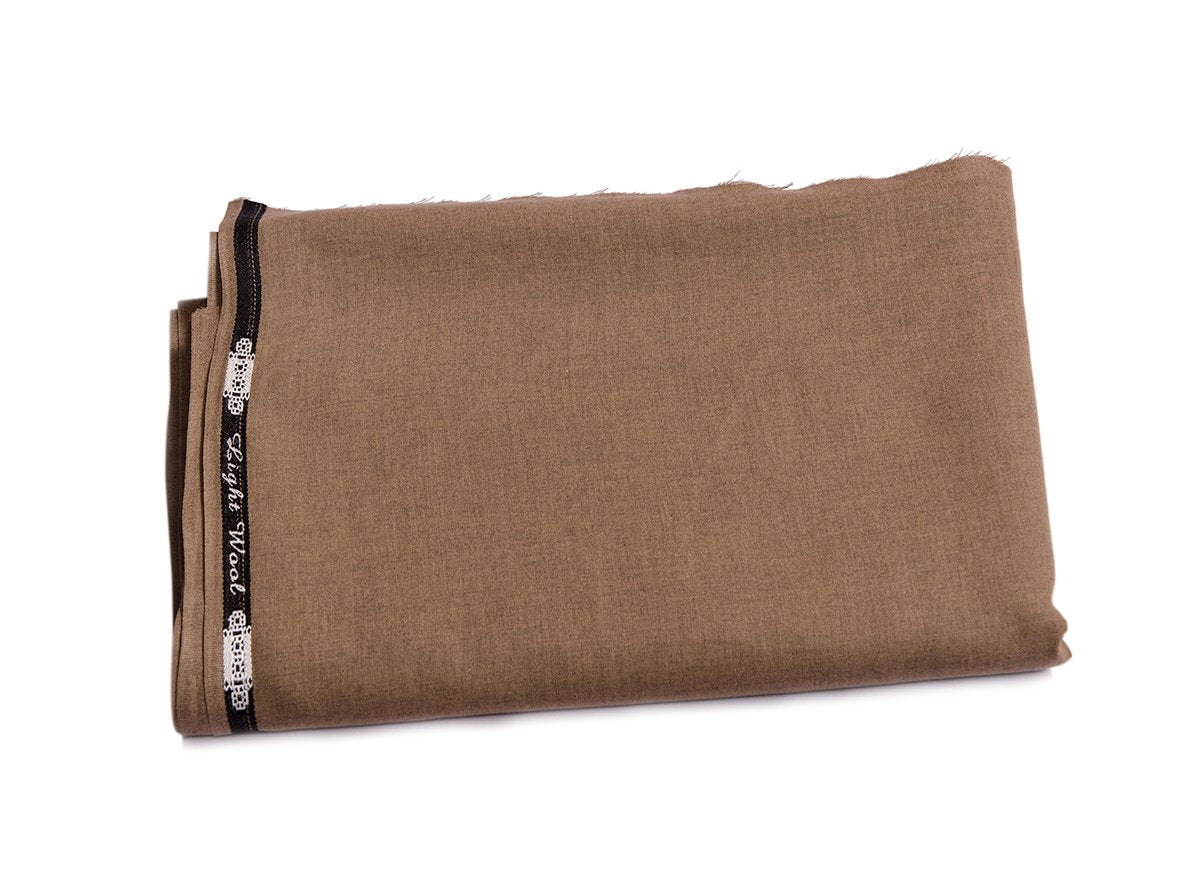 NS-051 Brown Unstitched Soft Wool Fabric for Winter