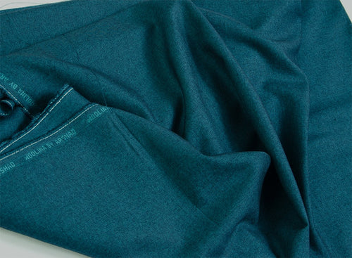 NS-056 Greenish Blue Unstitched Wash n Wear Fabric for Winter