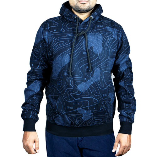 M.O.D Navy Blue Pullover Fleece Hoodie