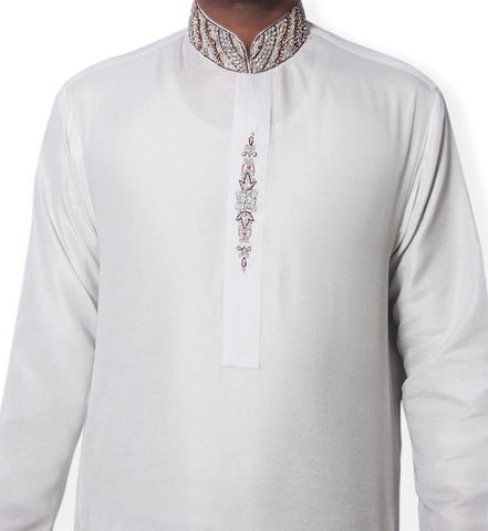 Handmade Chocolate Party Wear Fancy Kurta Shalwar for Men