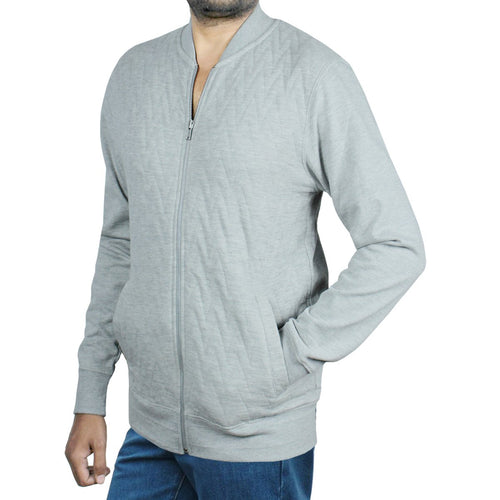 Twisted Soul Gray Zipper Long Sleeves Sweat Shirt