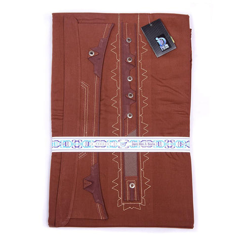 650-E-2 Unstitched Cotton Embroidered Suit