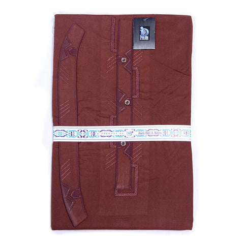 650-E-2 Unstitched Cotton Embroidered Suit