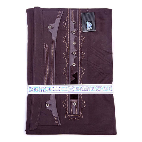 650-E-2 Unstitched Cotton Embroidered Suit
