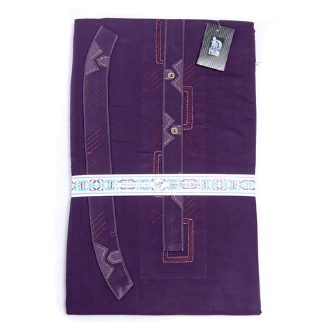 650-E-2 Unstitched Cotton Embroidered Suit
