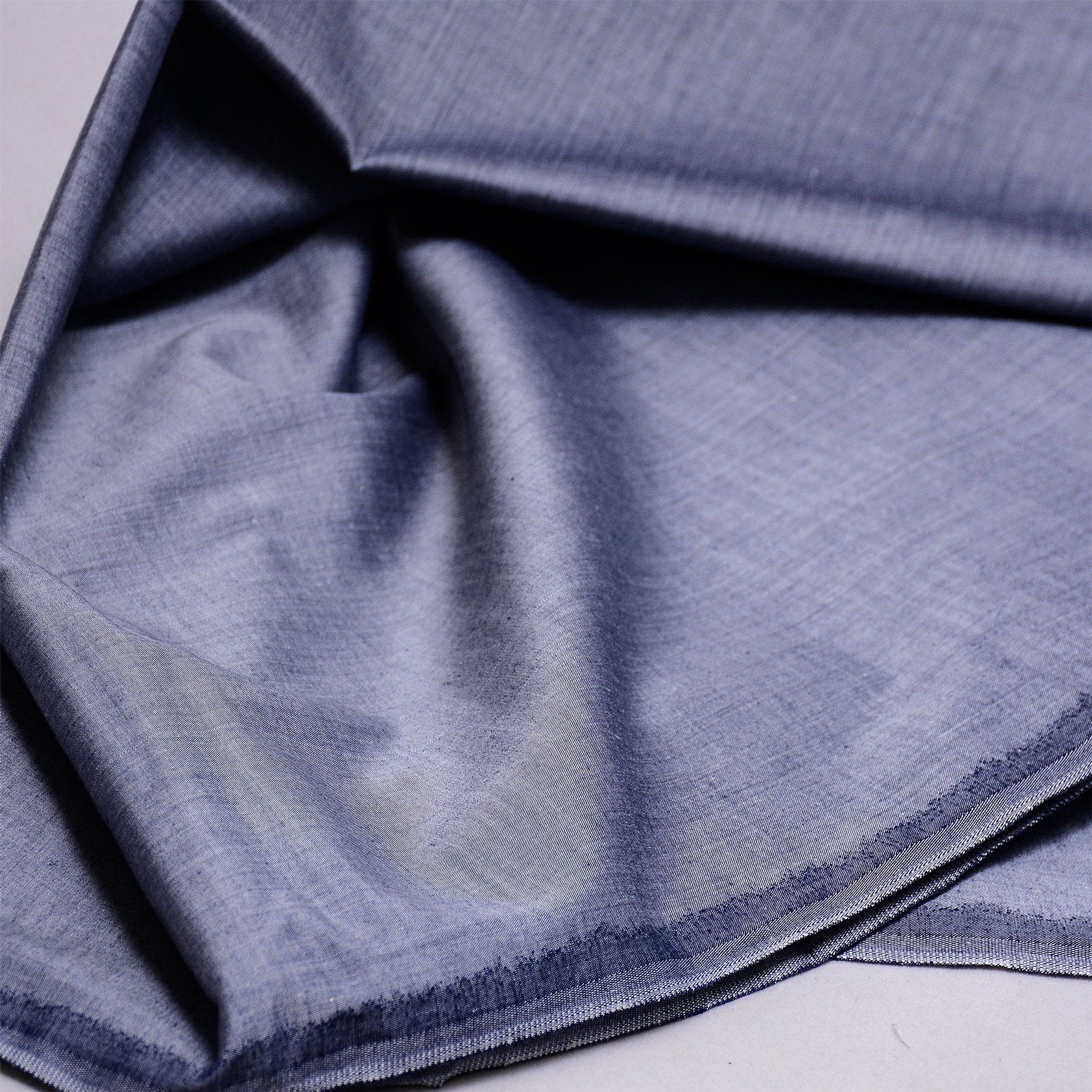 NS-601 Greenish Grey Unstitched Chambray Cotton Fabric for Summer – Maqdoor  Fabrics