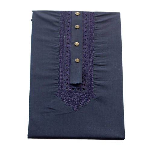650-C-4 Unstitched Cotton Embroidered Suit