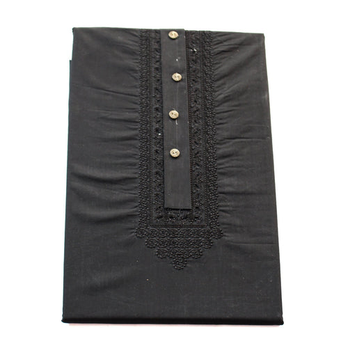 650-C-3 Unstitched Cotton Embroidered Suit