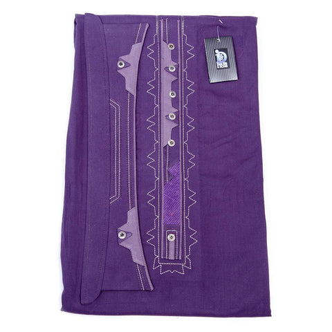 650-E-2 Unstitched Cotton Embroidered Suit