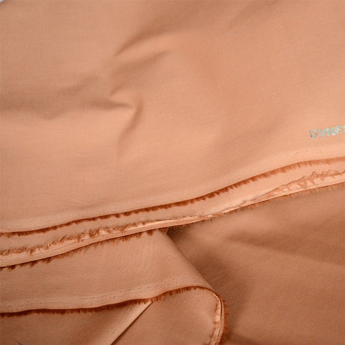 NS-605 Brick Brown Unstitched Dynesty Cotton Fabric for Summer