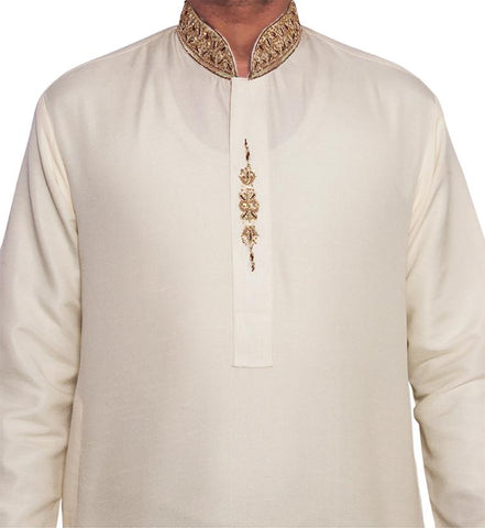 Handmade Chocolate Party Wear Fancy Kurta Shalwar for Men