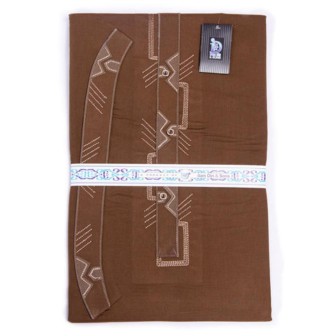 650-E-2 Unstitched Cotton Embroidered Suit