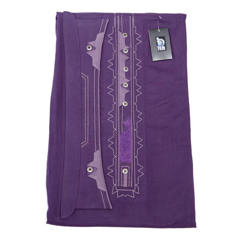 650-E-2 Unstitched Cotton Embroidered Suit