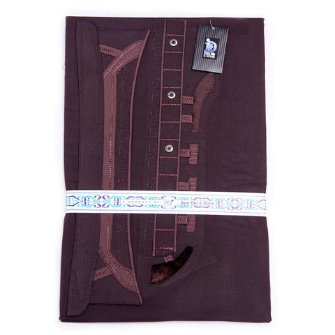 650-E-2 Unstitched Cotton Embroidered Suit