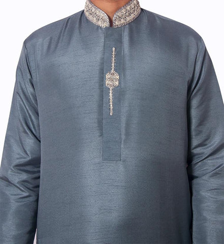Handmade Chocolate Party Wear Fancy Kurta Shalwar for Men
